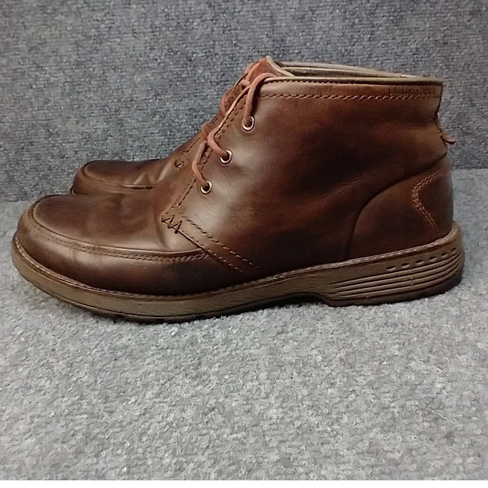 Merrell Cinnamon Brown Leather Chukka Boots Mens 13 J42131 Lace Up Moc Toe